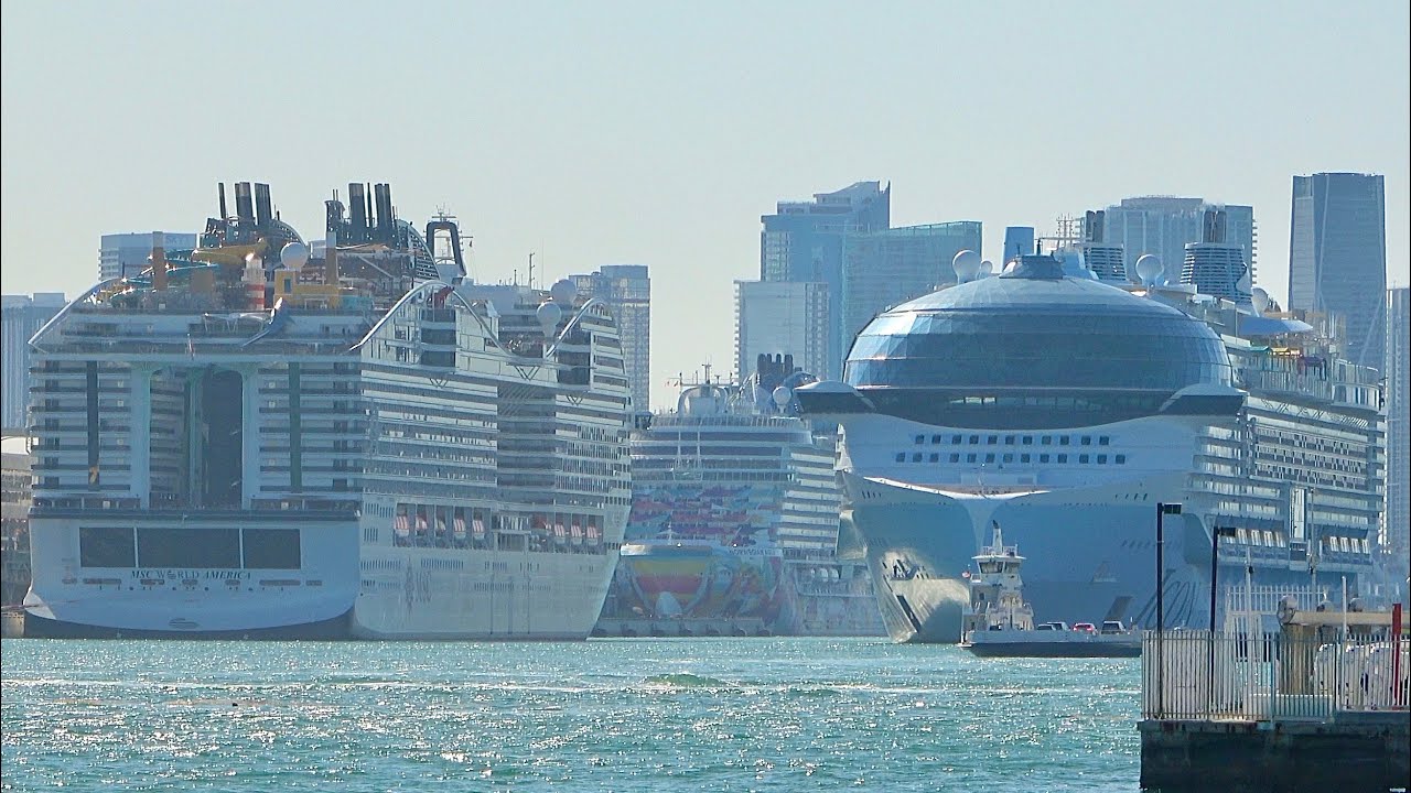 A Historic Saturday in Miami (Icon of the Seas, MSC World America, and Norwegian Aqua)