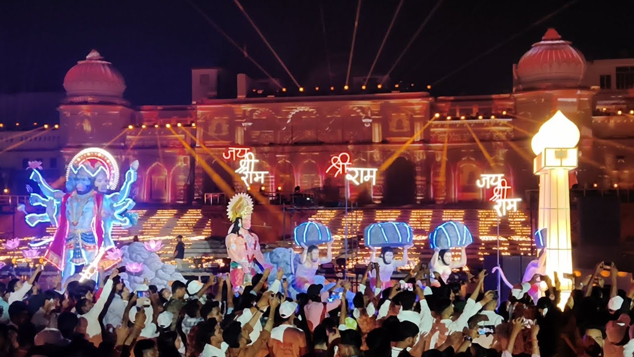 Ayodhaya Deepotsav 2025 | Deepawali 2025 |  ⁨@unlimitedbc⁩  #lasershow #ayodhya #unlimitedbc #2025