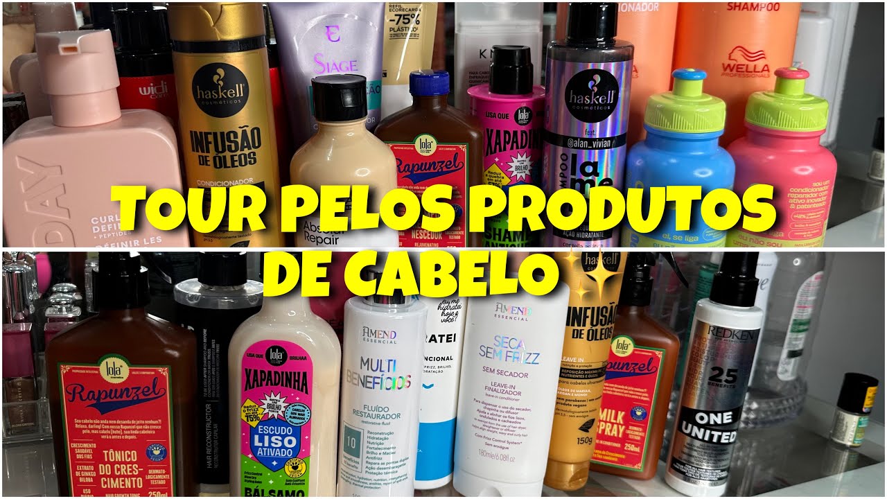 TOUR PELOS MEUS PRODUTOS DE AUTOCUIDADO✨💗- máscaras, óleos de cabelo....