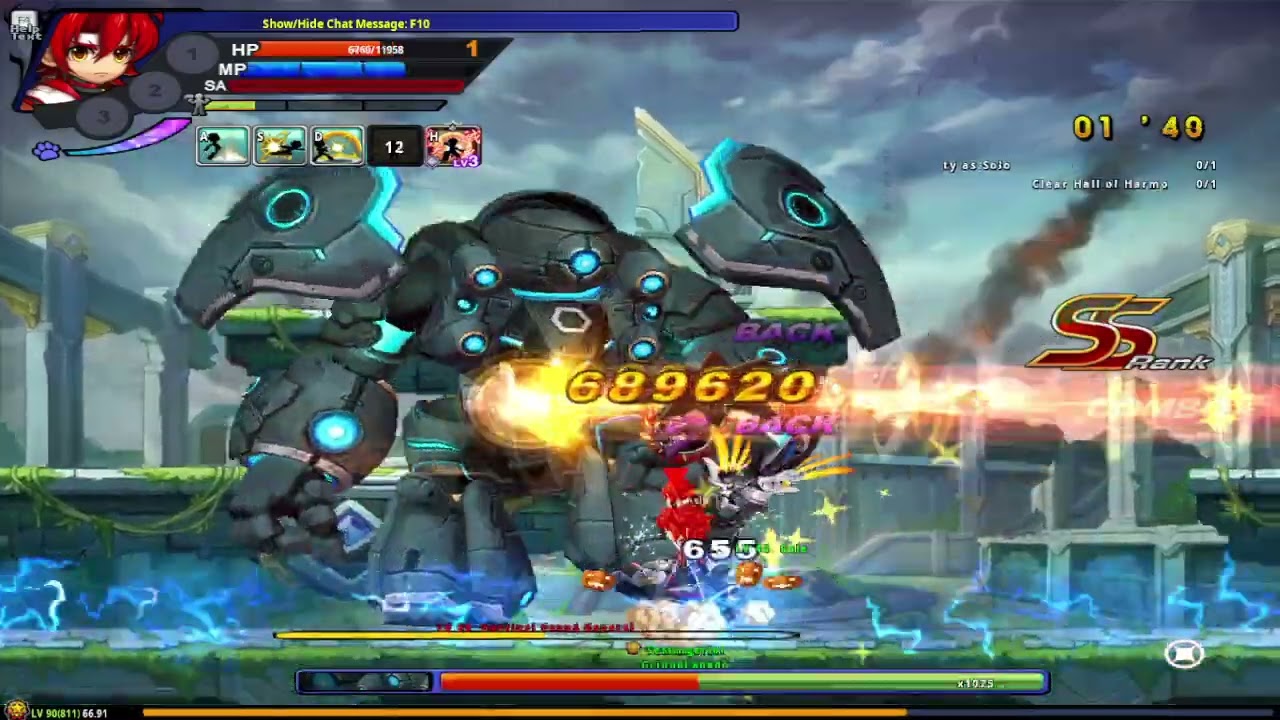 GRAND CHASE CLASSIC! JIN 2:37 HALL OF HARMONY MASTER MODE