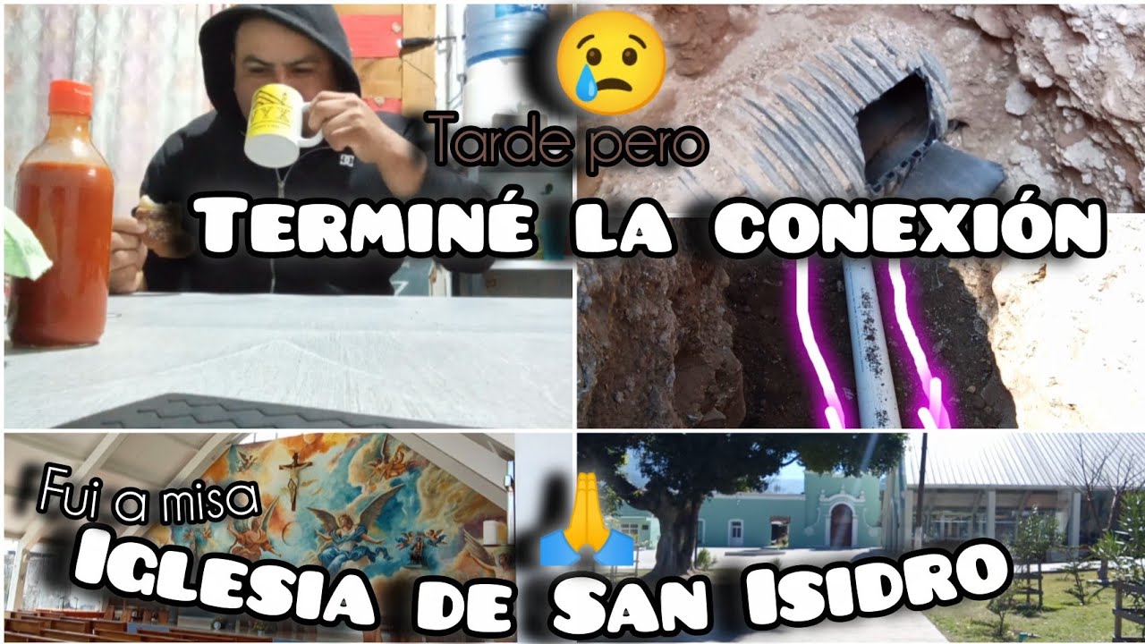 ✅conexión de tubo pvc 🚽/fin de semana en misa/🙏