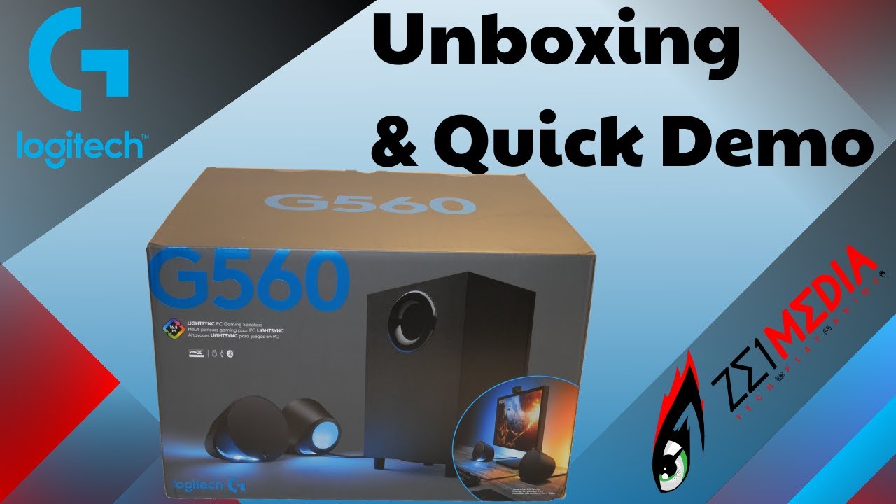 Logitech G560 LightSync Speakers Unboxing & Quick Demo
