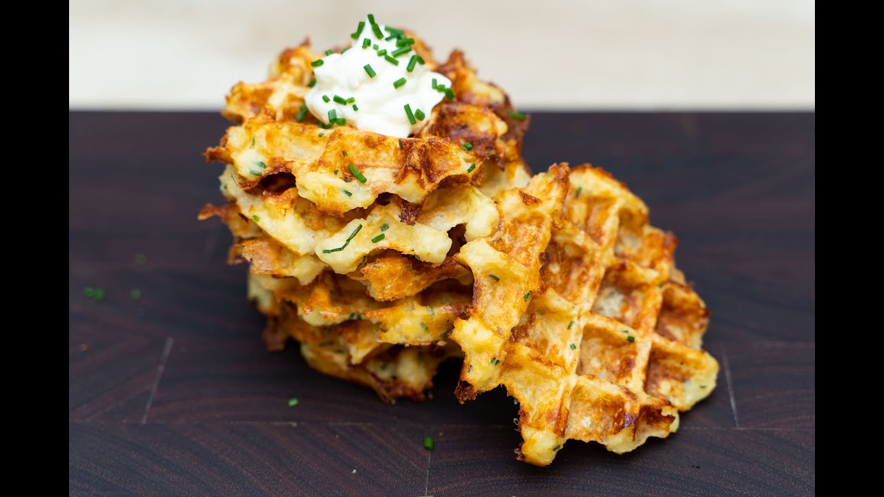 Elise's Eats - Ep 159: Cheesy Potato Waffles