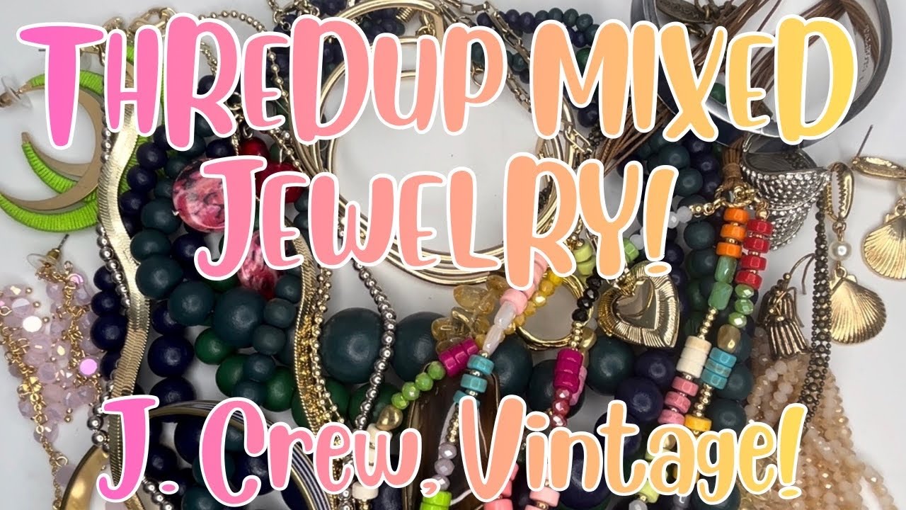 ThredUP 15 Piece Mixed Jewelry Rescue Box Unboxing + Sale! #jewelryjar #mysteryunboxing 