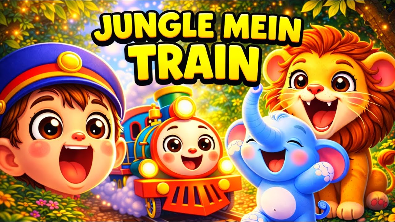 Chuk Chuk Train Song 🚂 | Jungle Safari Cartoon | Janwar Wala Gana | Little Bubloo