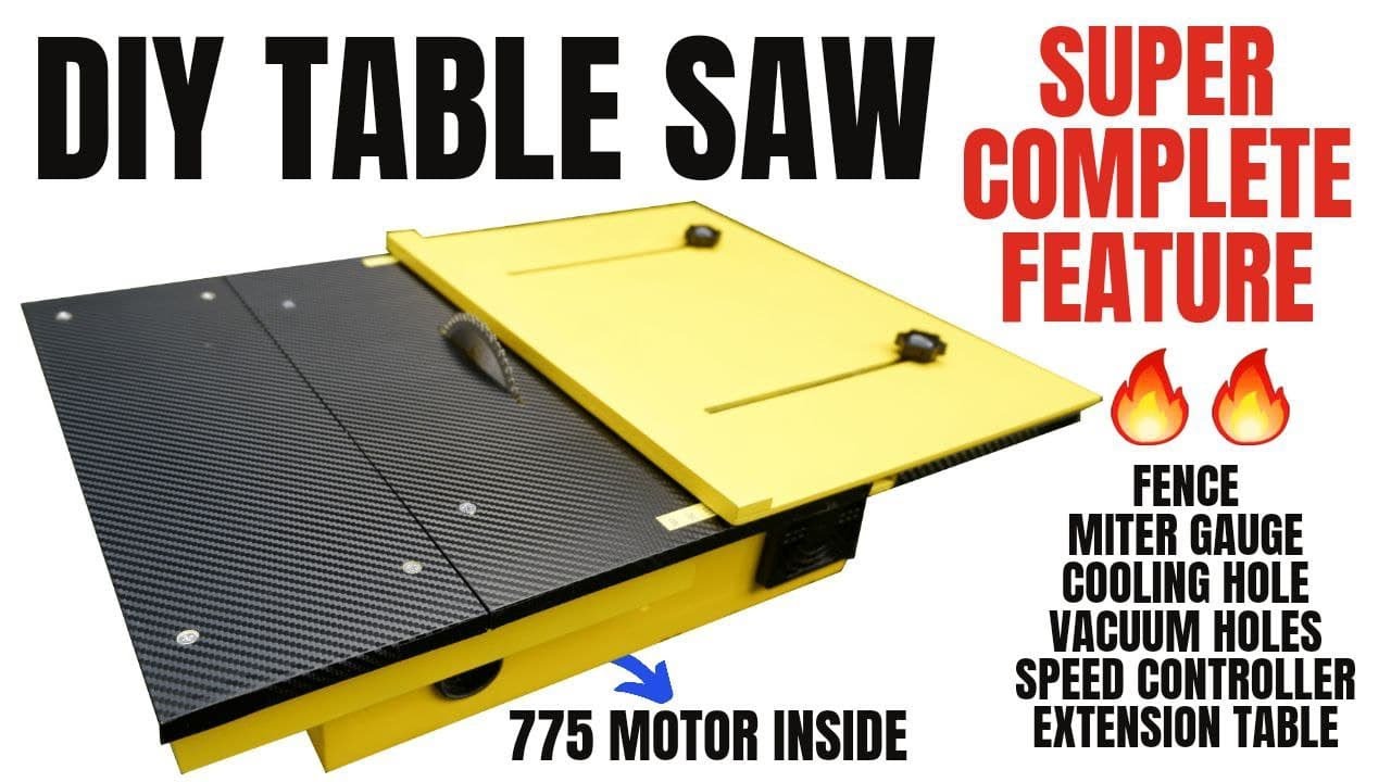 How to make Table Saw using 775 MOTOR Awesome Idea from MOTOR DC