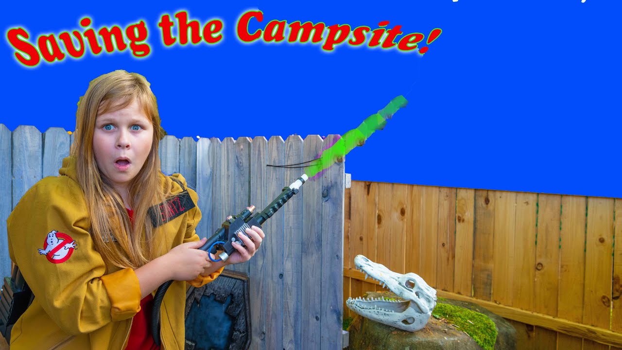 Assistant helps Little Heroes Ryan and Smalls With their Campsite