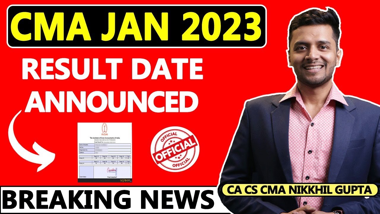 CMA Result Jan 2023 | Official Notification on CMA Results | CMA Result Update Jan 2023