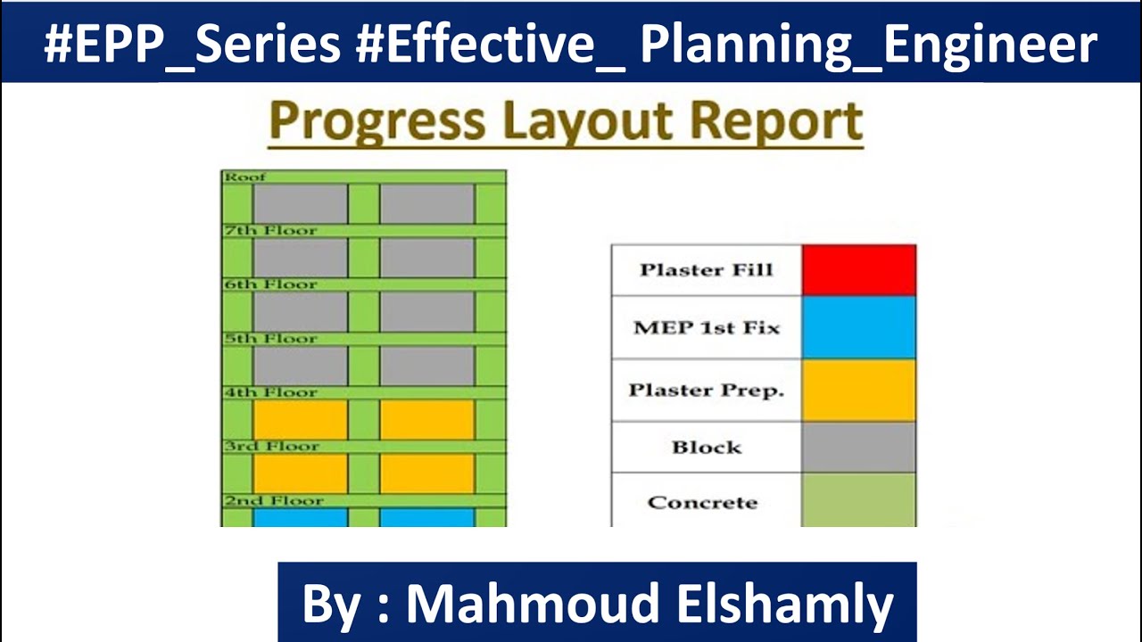 #EEP Series (1) How to make Progress Layout Report ? الحلقة الثانية : كيفية عمل مخطط لاداء المشروع