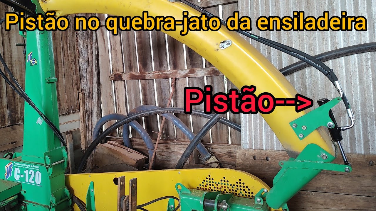 Kit Quebra jato para ensiladeira JF C120 | instalação completa | pistão, mangueiras e válvula!