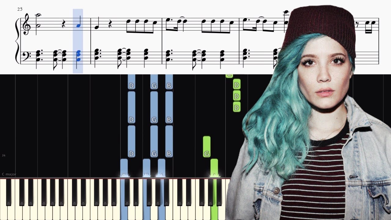 Halsey - Bad At Love - Piano Tutorial + SHEETS