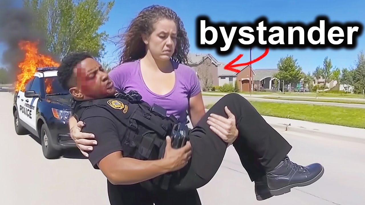 When Cops Get Rescued By Unlikely Strangers (Very Heartwarming Encounters)