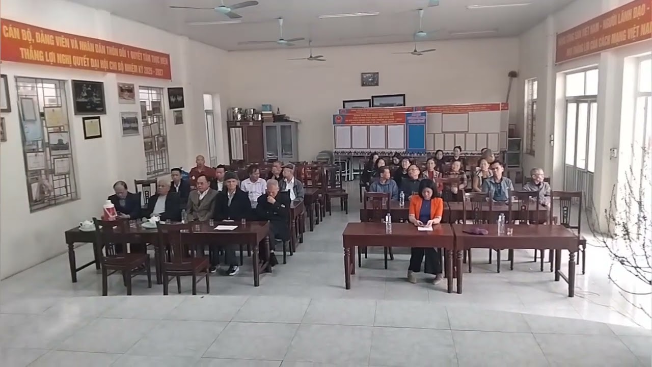 Hội nghị bàn luận về xây dựng đời sống cơ sở năm 2026 thôn 1 xã phú nghĩa 