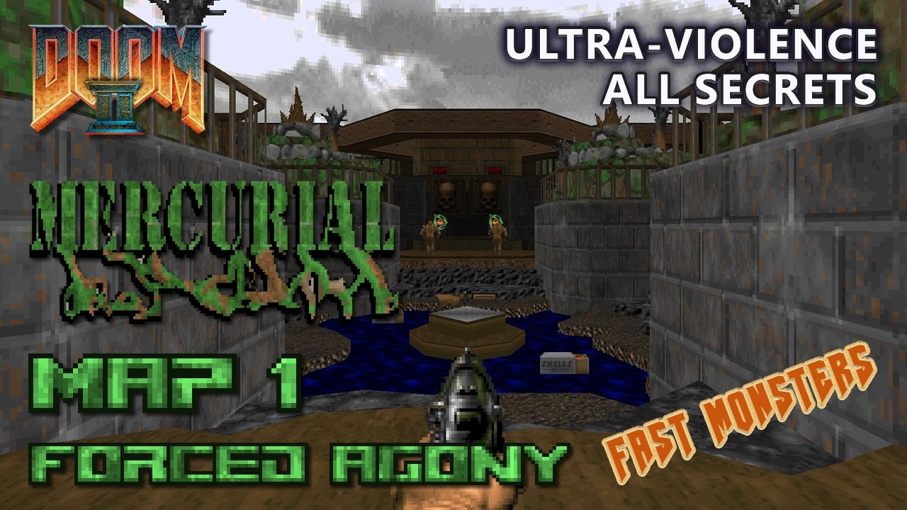 Doom 2 - Mercurial - Map 1 - Ultra-Violence - All Secrets * The First Megawad for FAST MONSTERS*