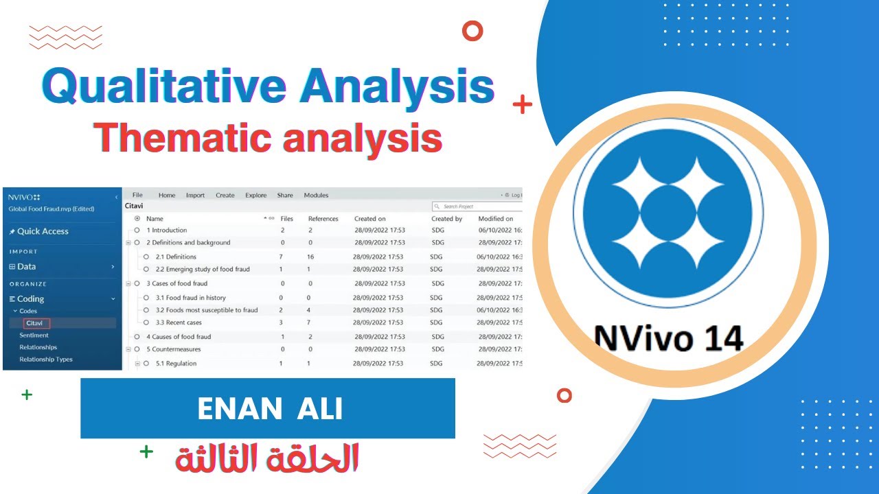 التحليل النوعي  باستخدام   Nvivo  - المحاضرة الثالثة