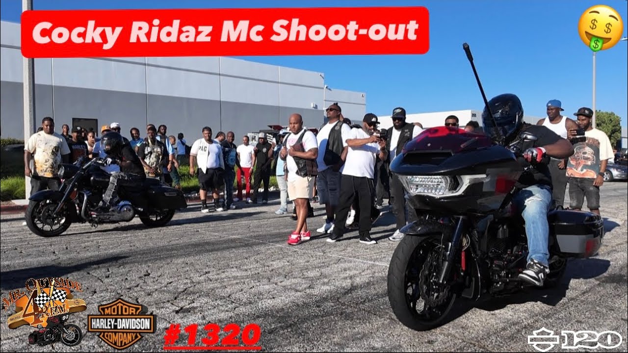 Fastest Street Harley’s in L.A. Race At Cocky Ridaz Mc 1st Annual Bagger Team Shoot-out 