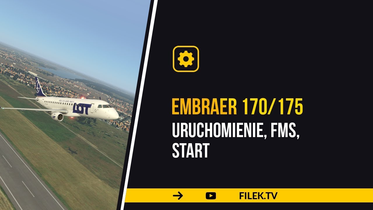 X-Plane - E170/E175 - uruchomienie, FMS i start - nieprofesjonalny poradnik/tutorial pl-zob. OPIS