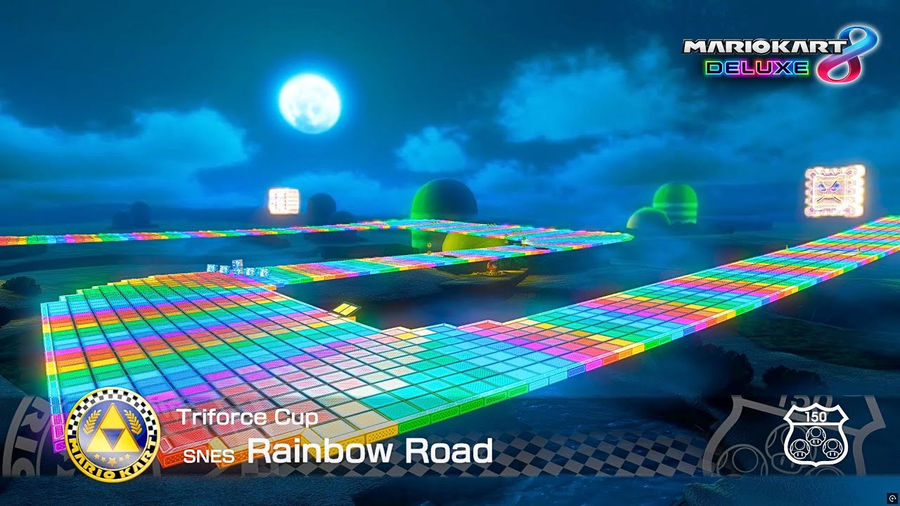 MARIO KART 8 DELUXE - Rainbow Road Gameplay
