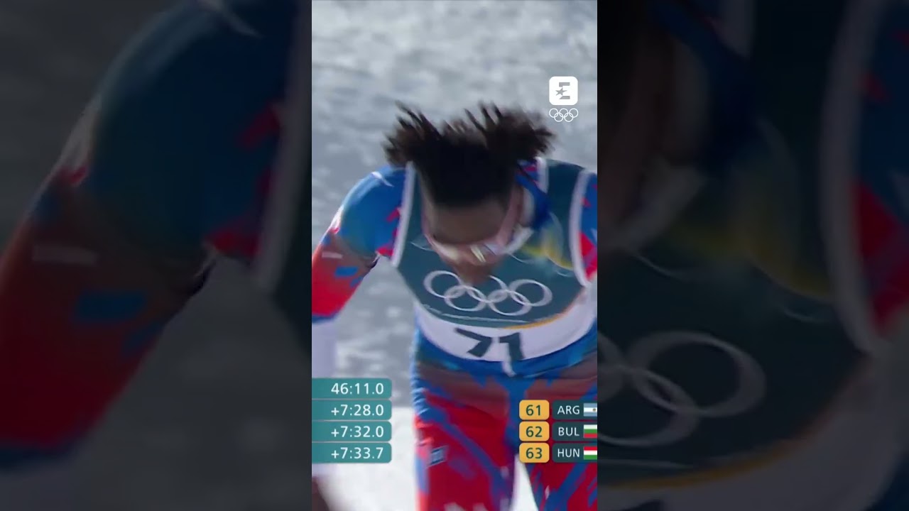 ​🇭🇹​👏​ Le premier fondeur de l&rsquo;histoire d&rsquo;Ha&iuml;ti aux JO #jeuxolympiques #olympics #milanocortina2026