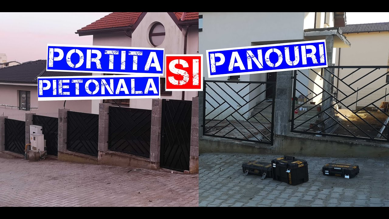 Portita pietonala si panouri