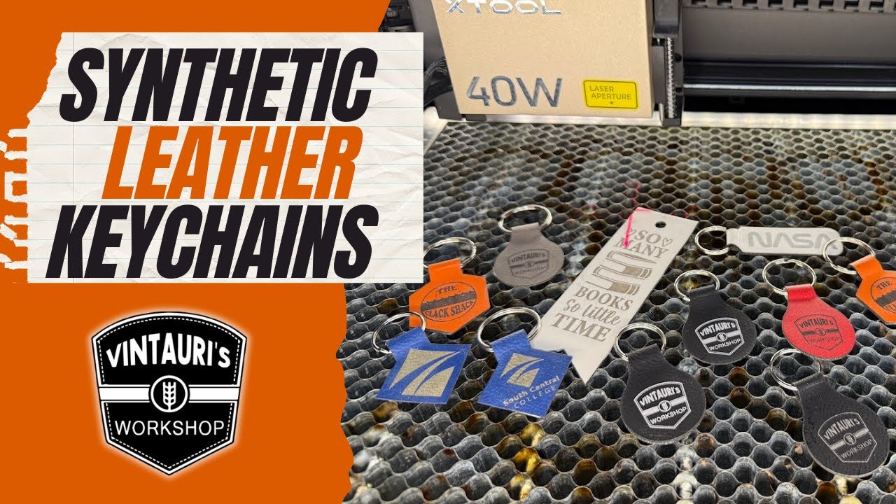 Synthetic Leather Keychains using XCS and the xTool S1
