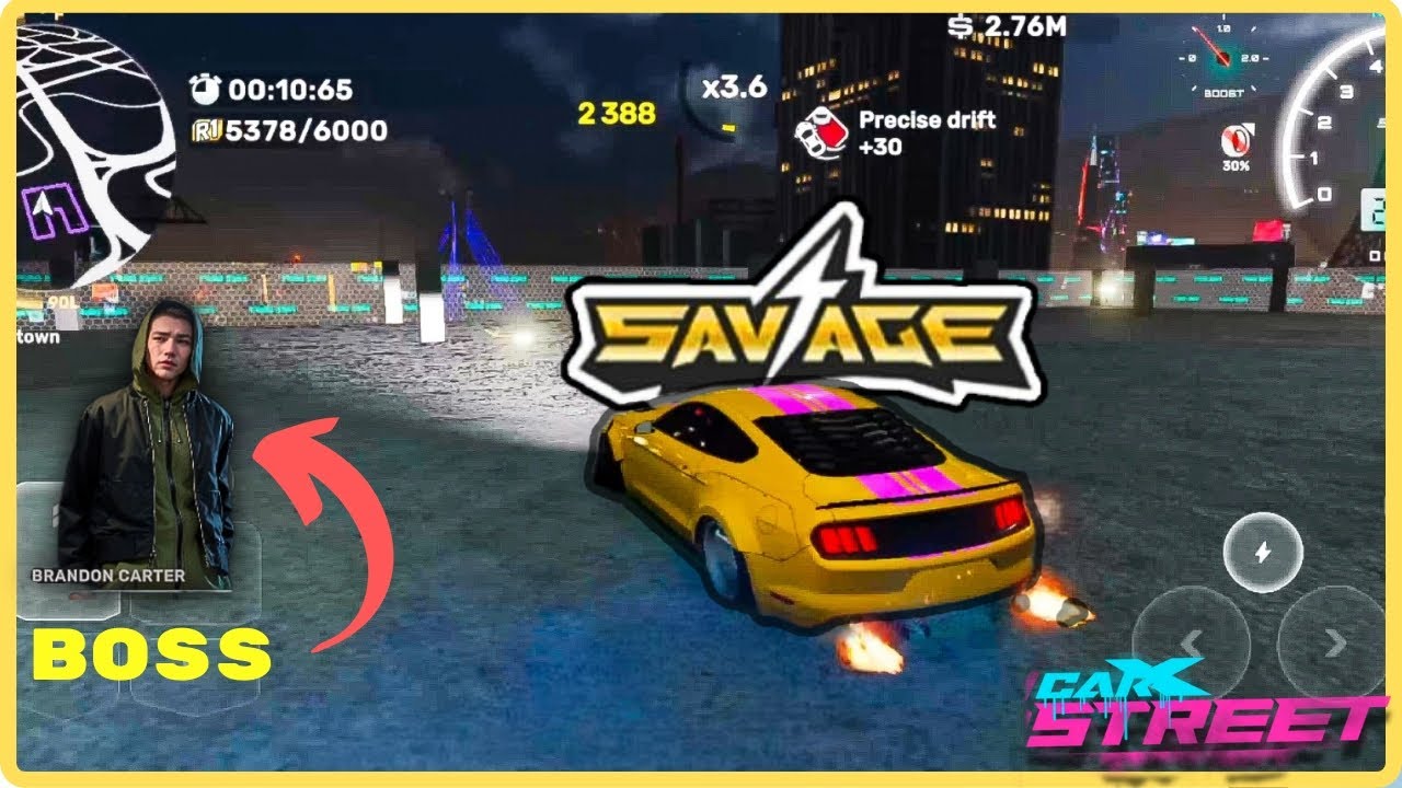 CARX STREET|SAVAGE CLUB| BOSS RACE 🔥| CLUB RACES |#carxstreet