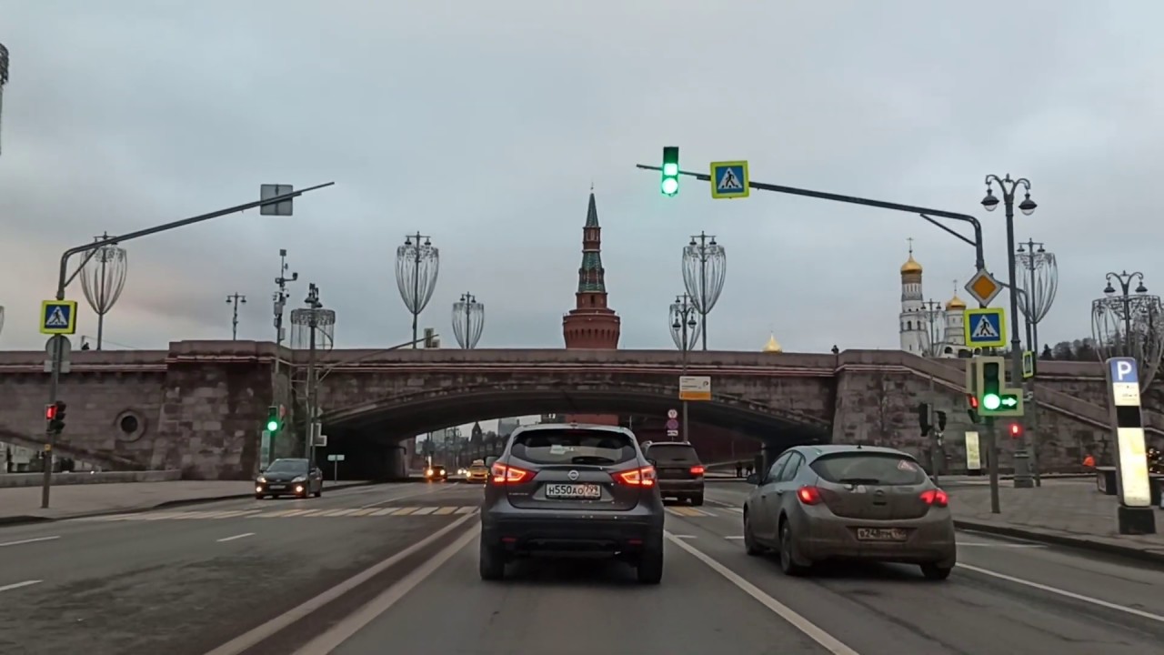 . Москва-Тверская-Фрунзенская-Тропарево-Икея. Поездка на автомобиле. 18 января 2020 г.