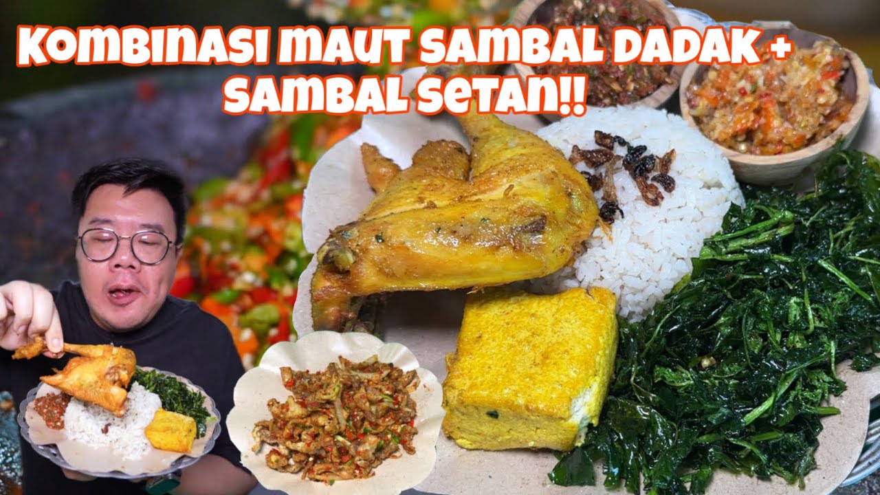 KETAR KETIR KEPEDESAN MAKAN SAMBAL DADAK SATU INI..!!