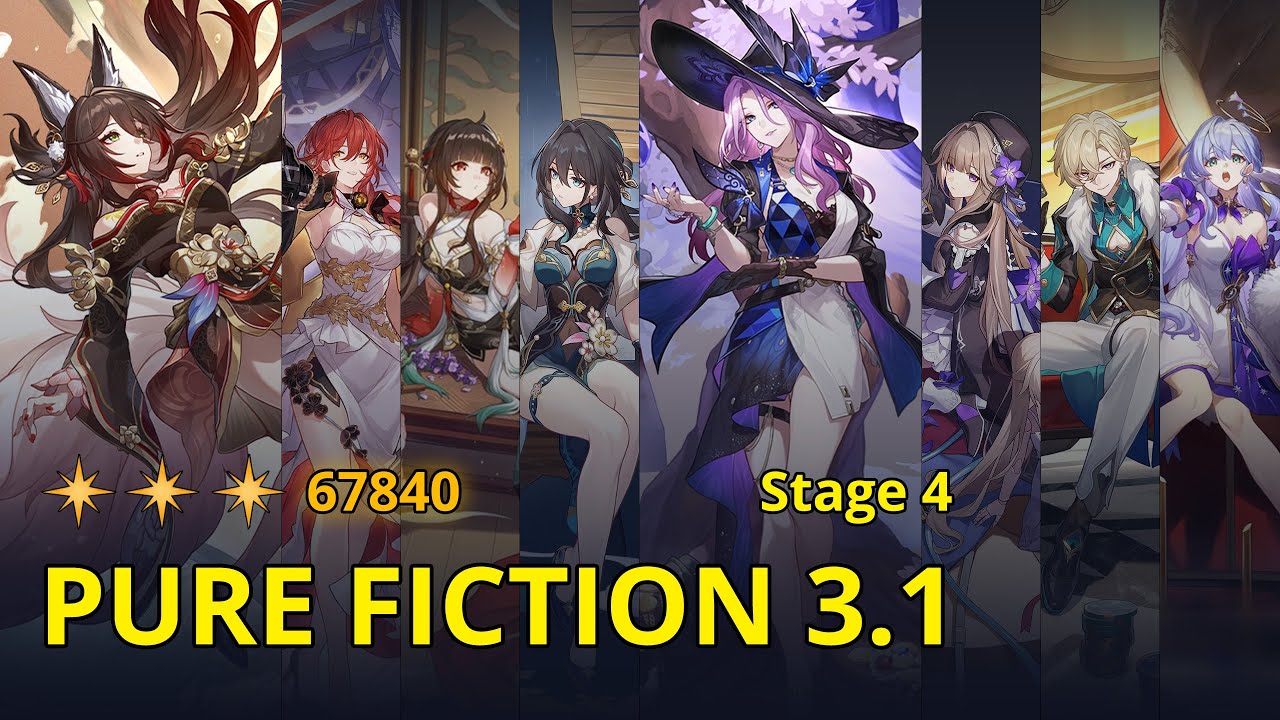 E0 Fugue & E1S1 Jade + Herta - Pure Fiction 3.1 / 3.0 Stage 4 (3 Stars) | Honkai: Star Rail