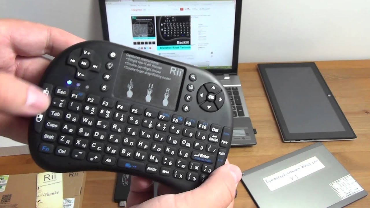 Беспроводная клавиатура для Windows и Android устройств Rii mini i8