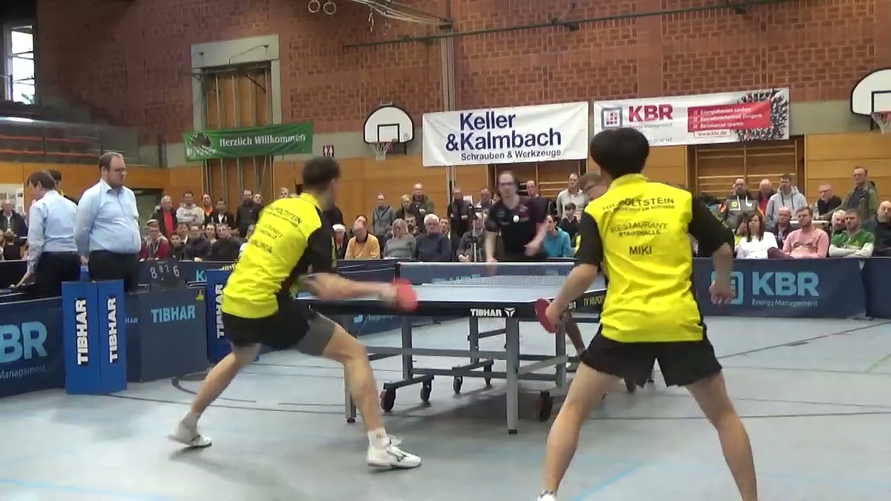 Miki Debut Valenta 3 vs Hollo Walther 120260208 Table Tennis 2  Bundesliga Hilpoltstein vs Köln Stat