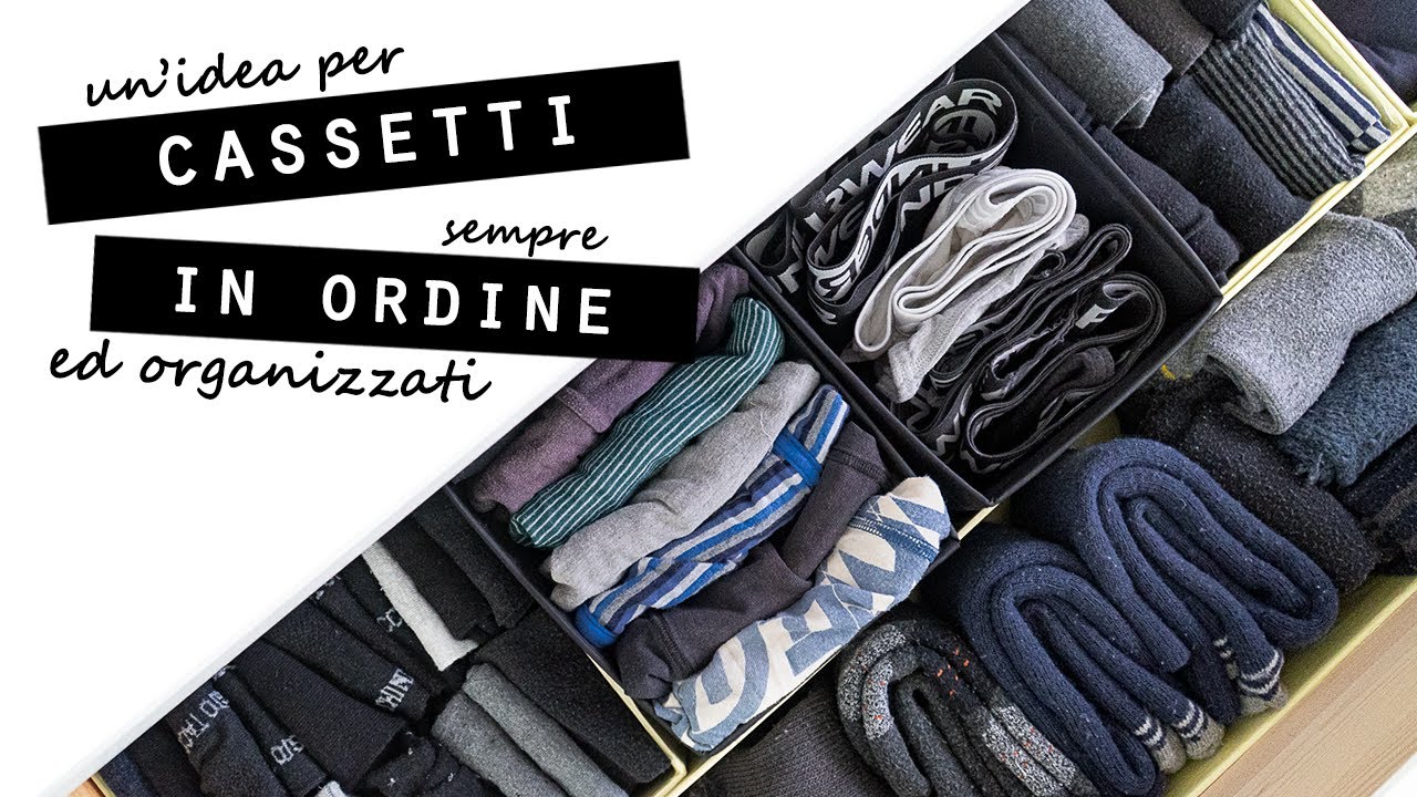 Un' IDEA FAI DA TE per CASSETTI SEMPRE IN ORDINE ed ORGANIZZATI!