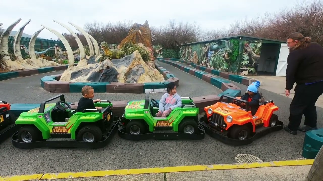 Walking tour at The Needles Landmark Attraction, Alum Bay, Isle of Wight April 2023