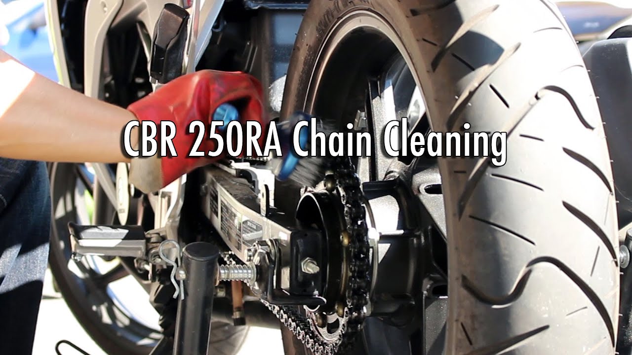 Motorcycle Chain Cleaning & Maintenance - CBR 250R