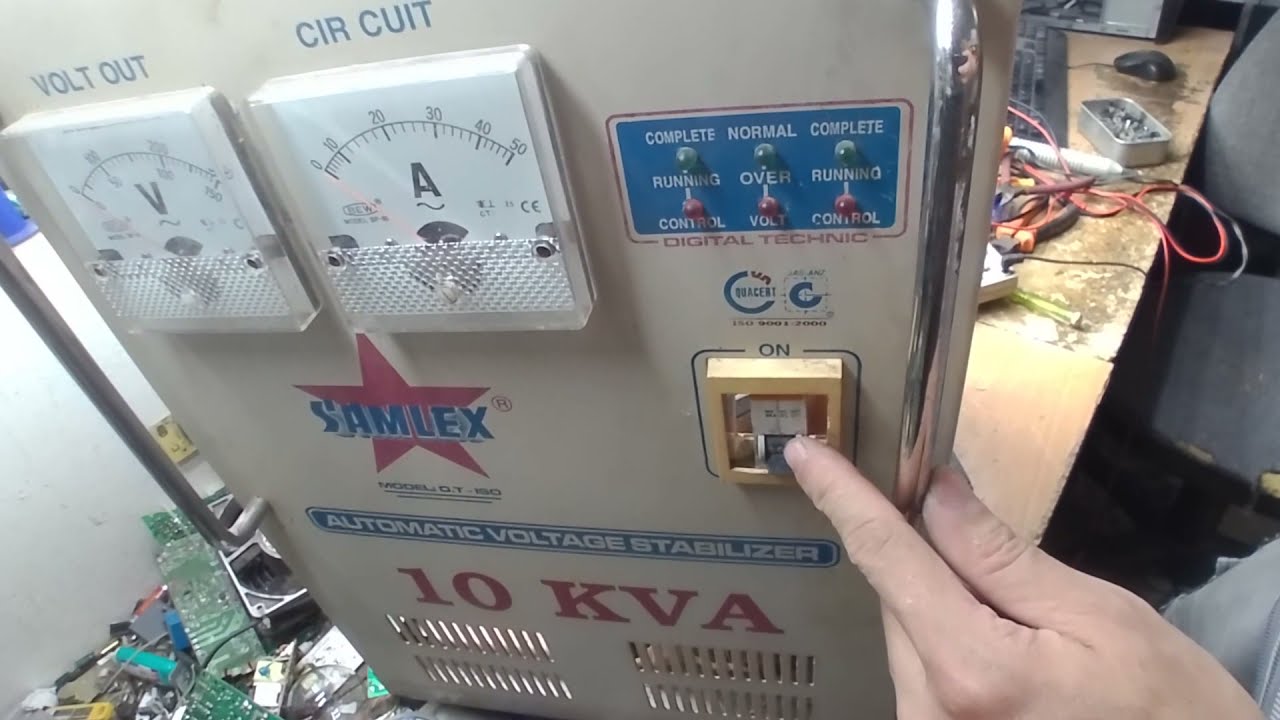 Sửa chiếc ổn áp SAMLEX 10KVA lỗi cắt nguồn ra
