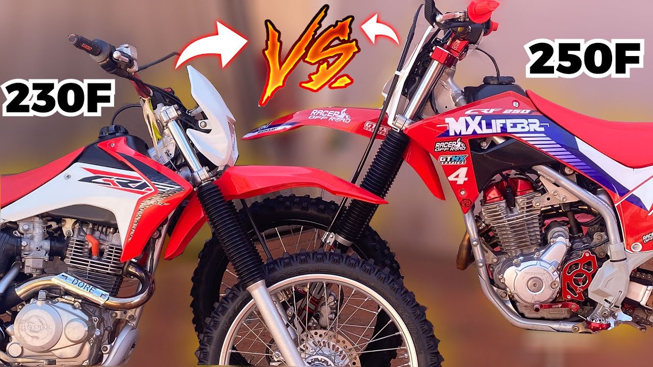 CRF 230F X CRF 250F (2021) - 5 PRINCIPAIS DIFERENÇAS | COMPARATIVO