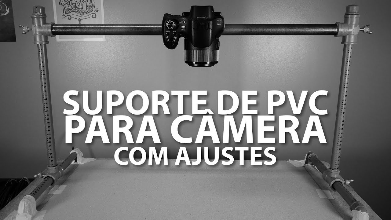 Suporte PVC - deixar a câmera 90° - DIY