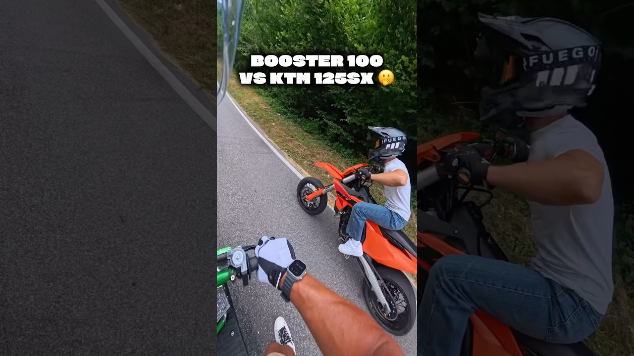 Booster 100 vs KTM 125 Sx 😳 #nolimits#ktm#sx#booster