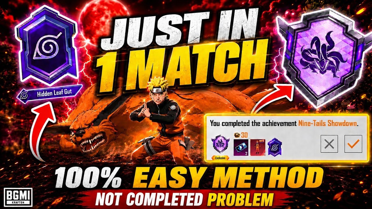 How To Complete the Nine Tails Showdown Achievement in BGMI | How To Easily Complete the Nine Tai...