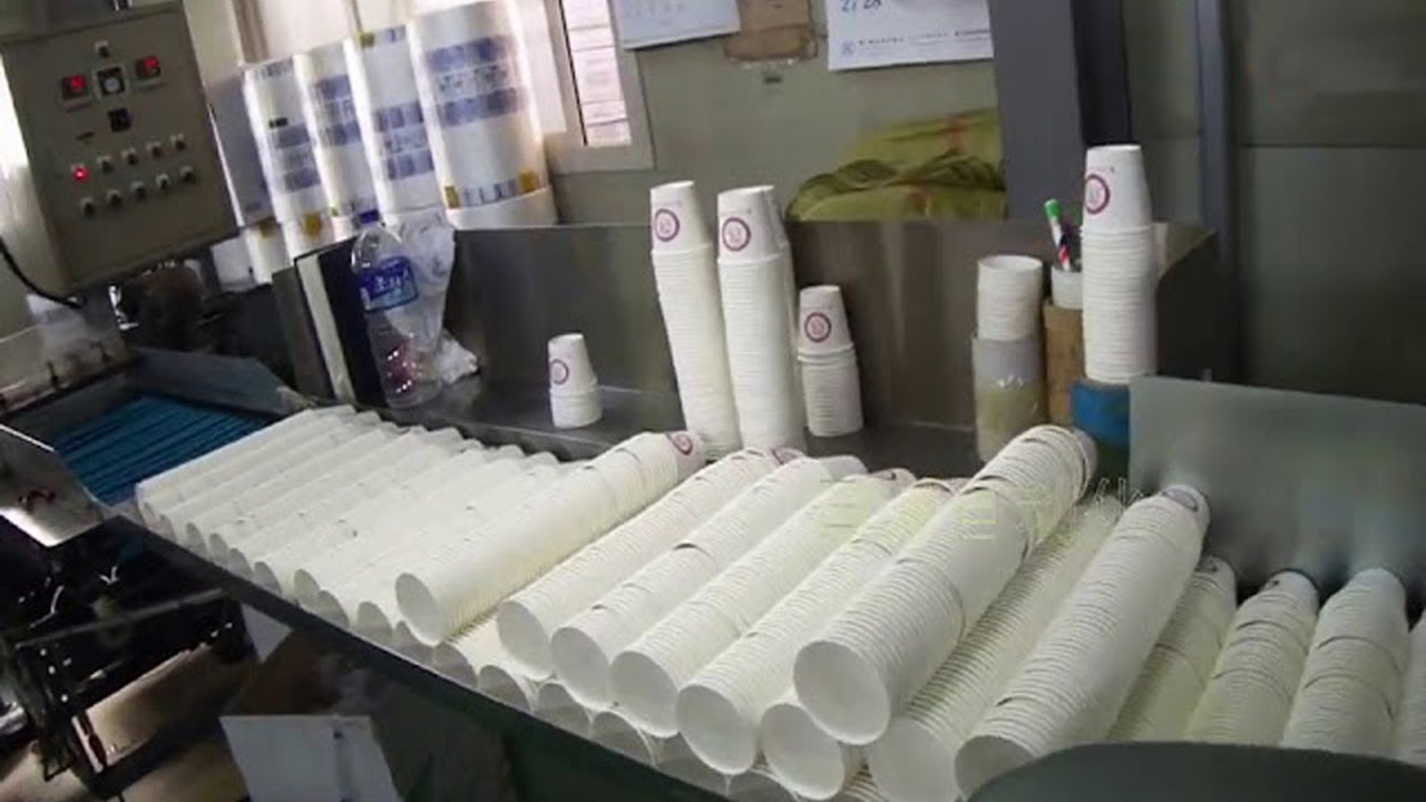 Automated paper cup carton packing line case packaging equipment