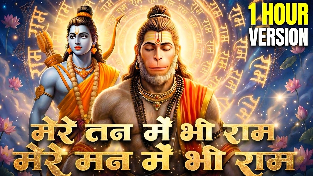 1 Hour Nonstop मेरे तन में भी राम मेरे मन में भी राम | Ram Naam Jap | Powerful Ram Bhajan
