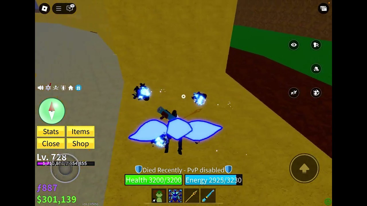 Blox Fruits parkour
