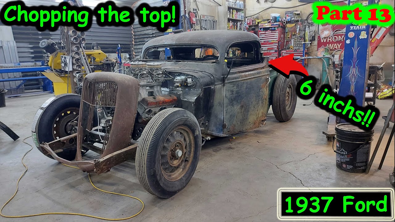 Срезание крыши пикапа Ford 1937 года. Часть 13