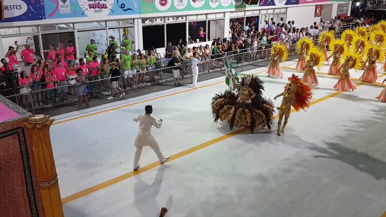 Carnaval de Vitória 2019 - Primeiro casal de mestre-sala e porta-bandeira da Unidos da Piedade