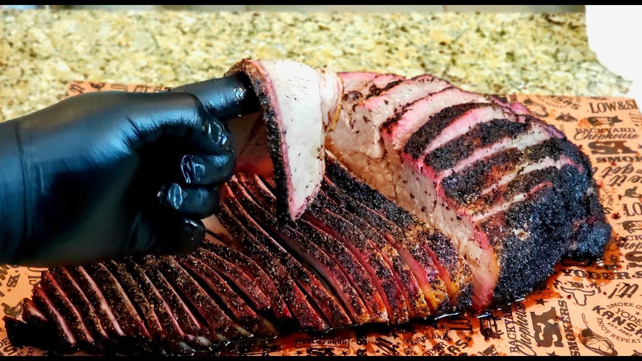 Texas Brisket Smoked On An Offset Smoker