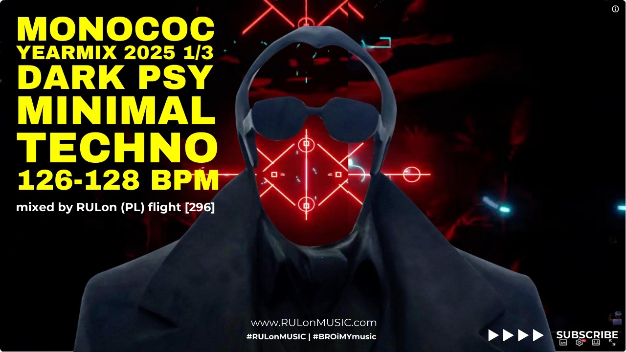 DARK Psy minimal Techno - MONOCOC Yearmix 2025 part 1/3 | mixed by RULon (PL) [296]