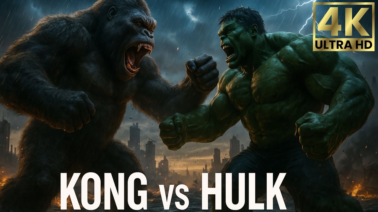 KONG vs HULK &ndash; The Final Storm | Epic Cinematic AI Battle (4K HDR)