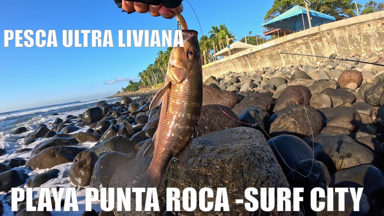 Pesca en Punta Roca, El Salvador: Aventura con Caña Ultra Liviana