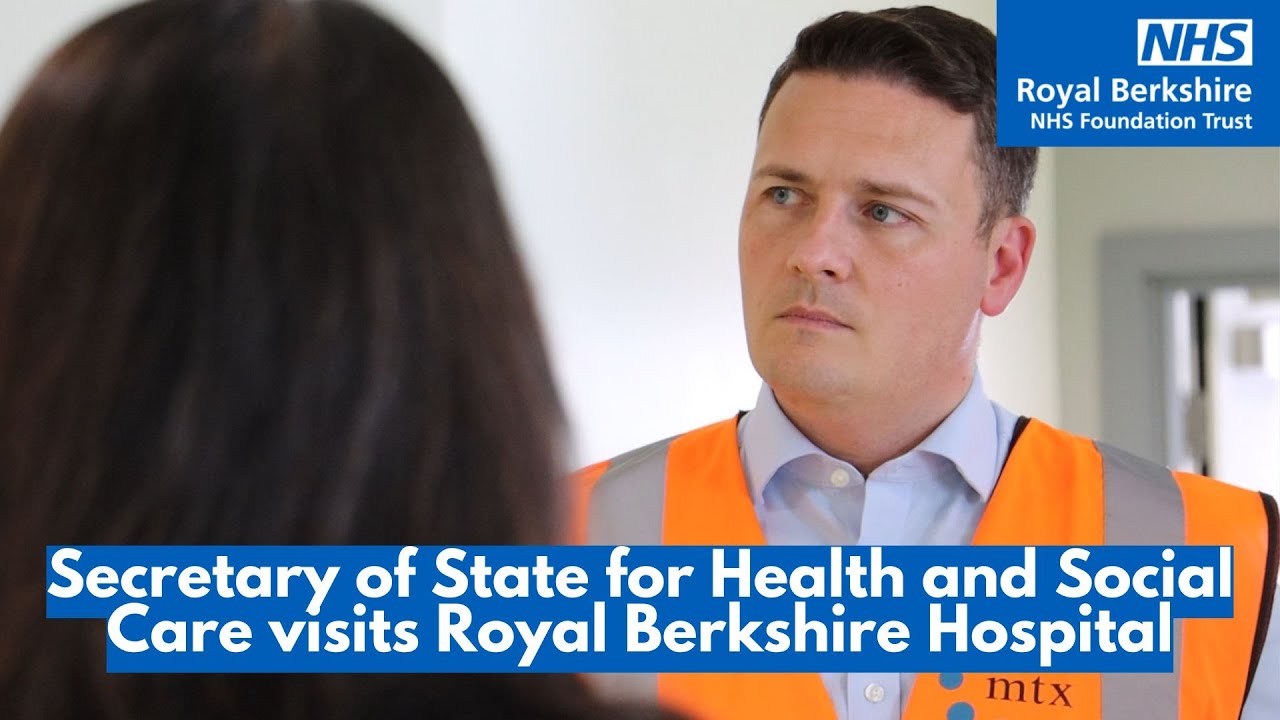 Secretary of State for Health and Social Care visits the Royal Berkshire Hospital
