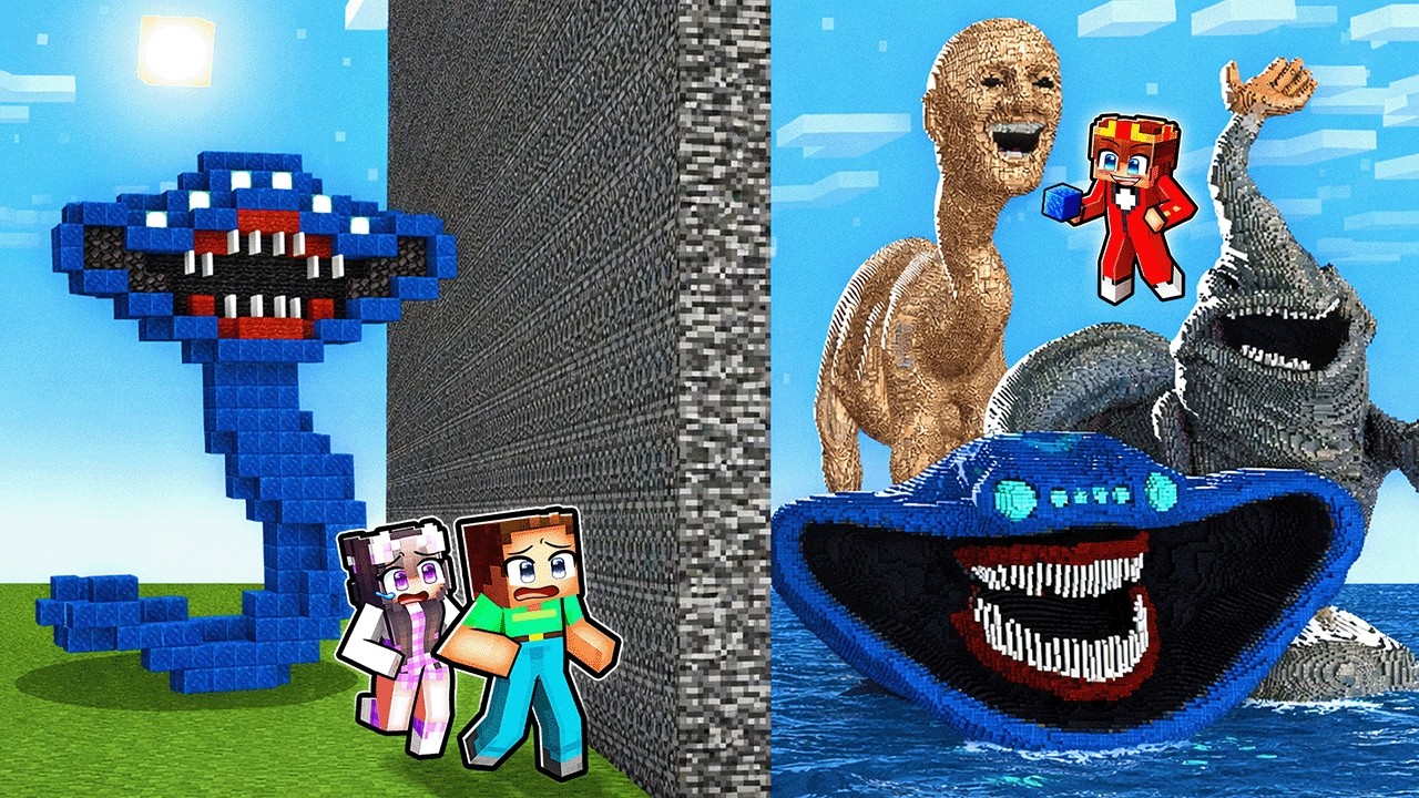 Ich CHEATE mit JEDEM SEE MONSTER in einem Minecraft Build Battle!